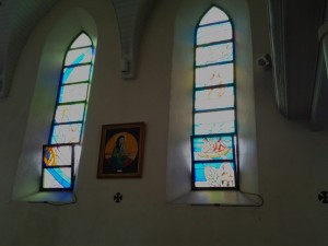 Stained glass in the church