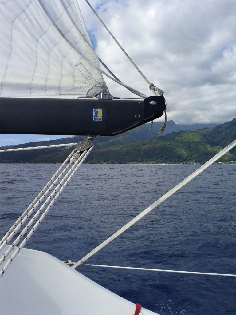 Arriving in Tahiti, without an engine...