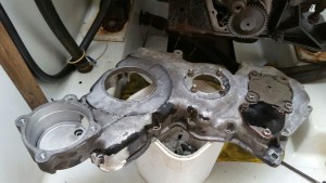 Repaired timing cover