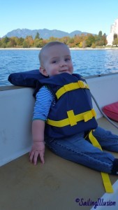Toby's first sail - thanks Kate!